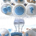 Mavi & Beyaz Cupcake'ler